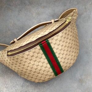 Custom made authentic waist fanny crossbody sling  bum bag  Gucci micro